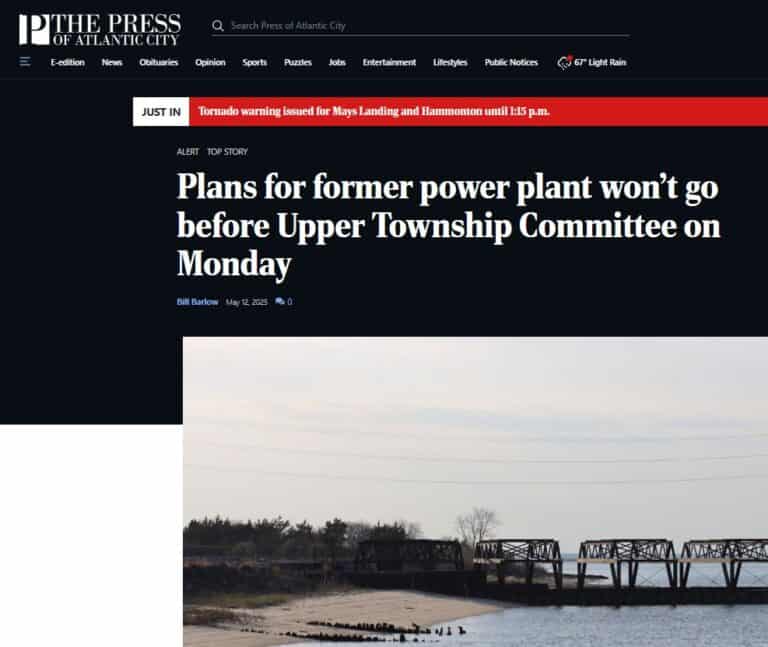 Upper Township Delays Beesleys Point Presentation. Still Time To Demand ...